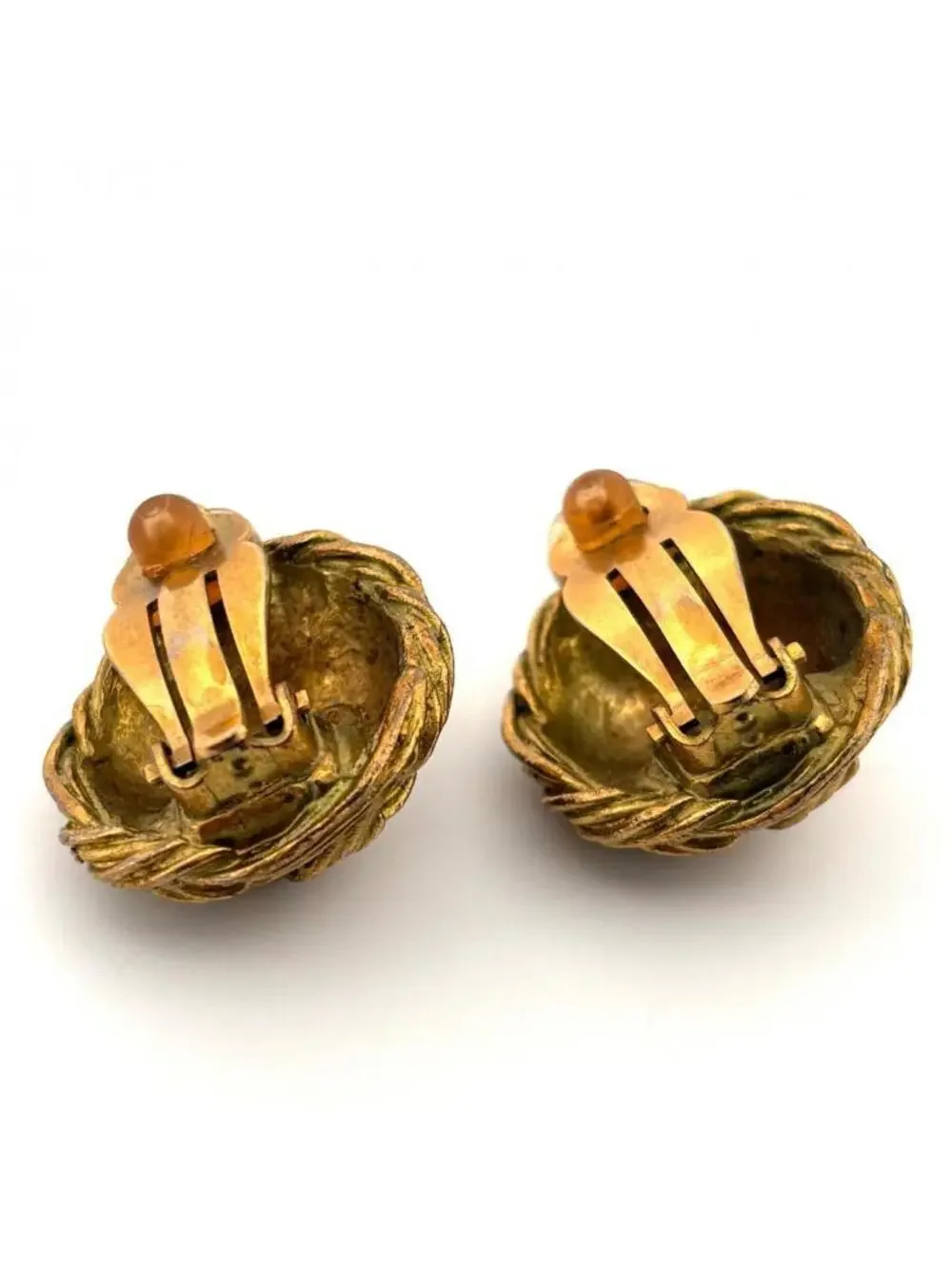 Chanel Cc Logo Clip-On Earrings Metal #247074C57B